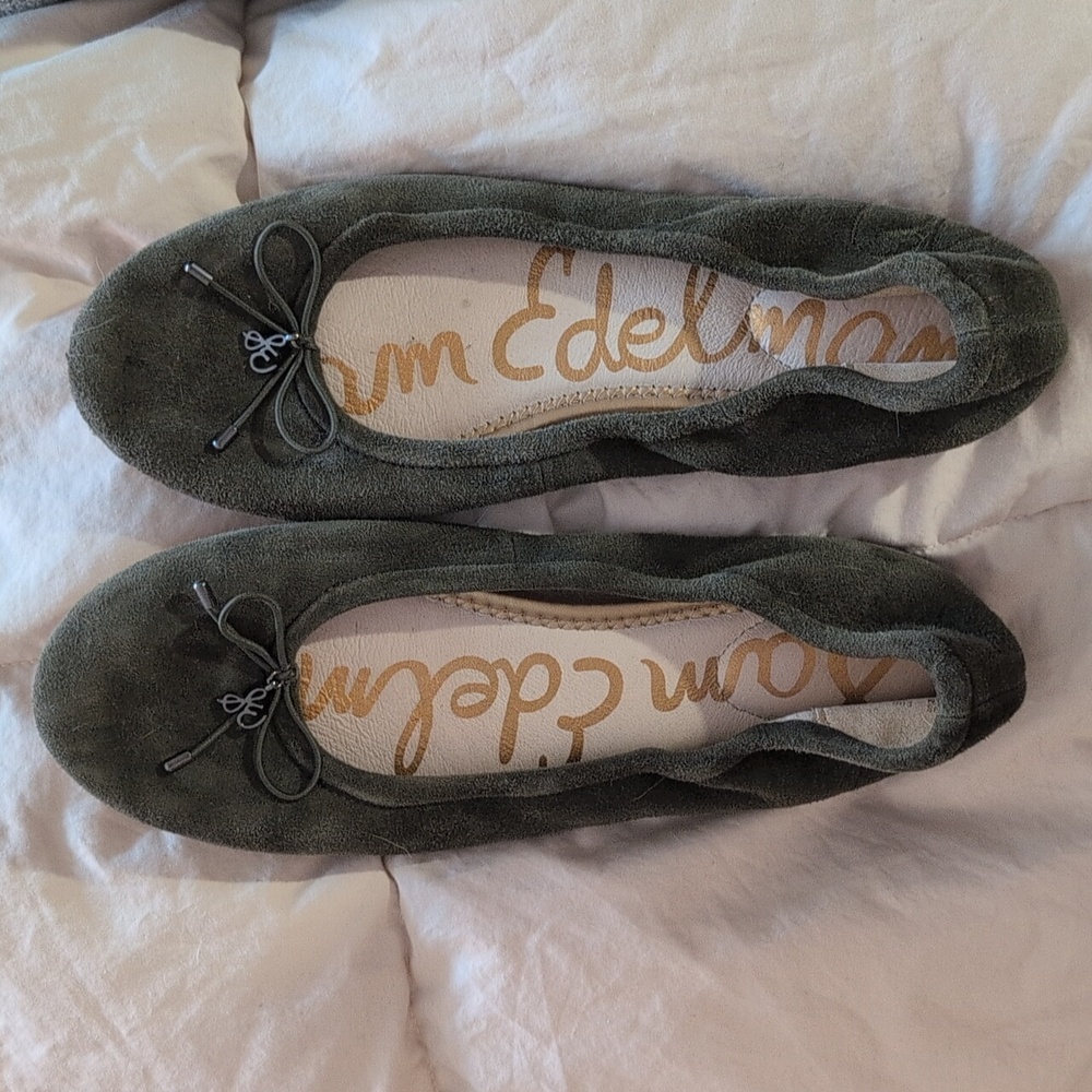Sam Edelman dark forest green size 7 flats